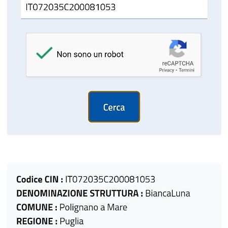 Biancaluna Polignano a Mare Bagian luar foto